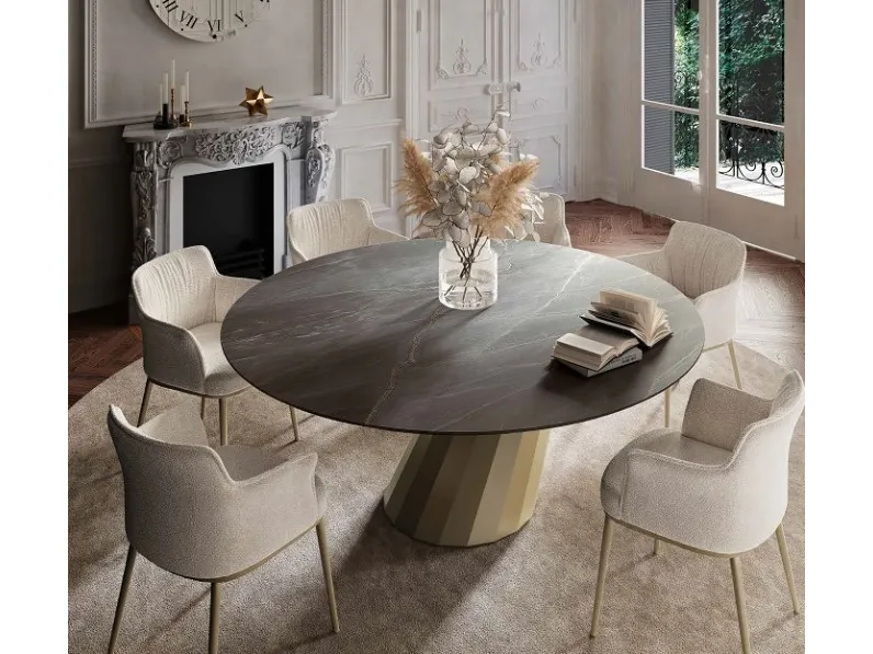 Tavolo rotondo Tavolo rotondo ceramica luxury italia Md work scontato del 32%