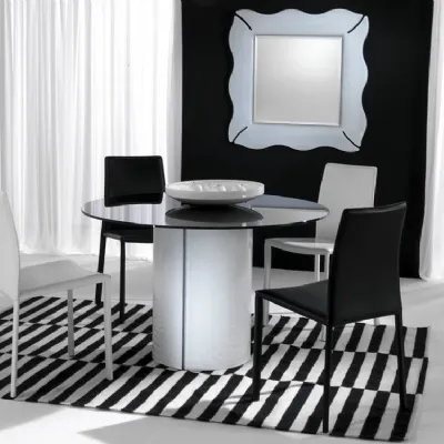 Tavolo rotondo in vetro Tavolo rotondo in vetro laccato mod.rond scontato del 30% di Artigianale in Offerta Outlet