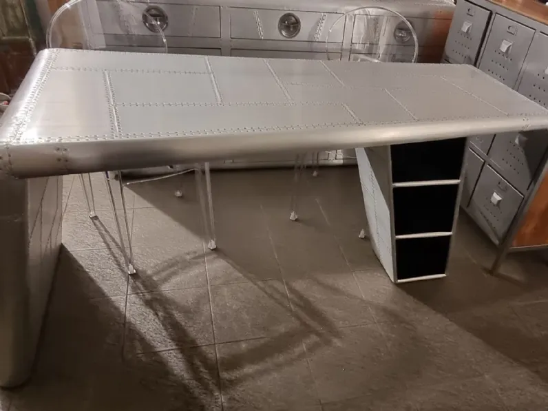 Tavolo Tavolo scrivania design aviator Outlet etnico in metallo Fisso