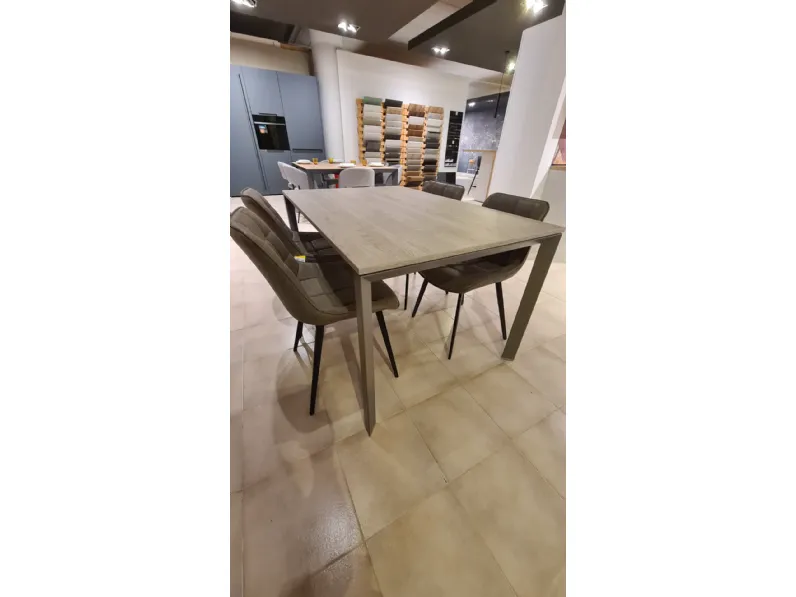 Tavolo in laminato rettangolare Tavolo + sedie  Artigianale in offerta outlet