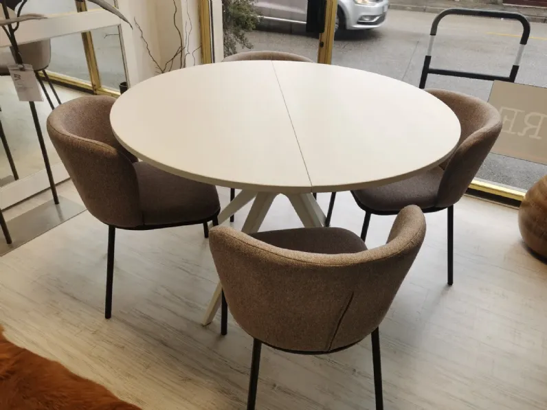 Tavolo in legno rotondo Tavolo tondo in legno Artigianale in offerta outlet