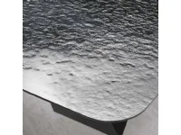 Tavolo Tavolo vetro martellato tre colori  Md work in OFFERTA OUTLET -46%