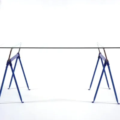 Tavolo Tavolo ypsilon di enzo mari per magis Magis in vetro Fisso scontato 60%