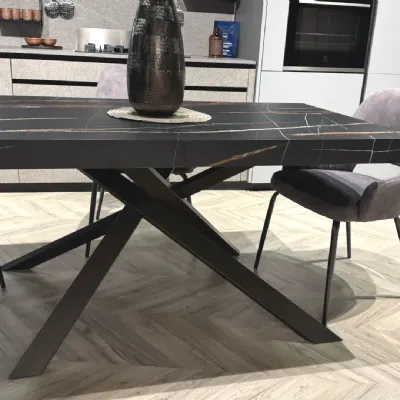 Tavolo in laminato rettangolare Girona Tecno in offerta outlet