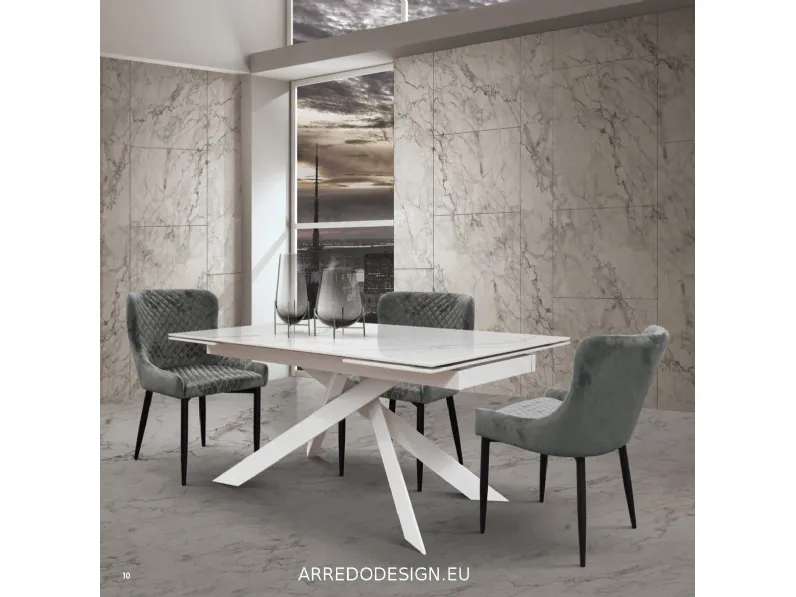 Tavolo in ceramica rettangolare Tempor 1758 Collezione esclusiva a prezzo scontato