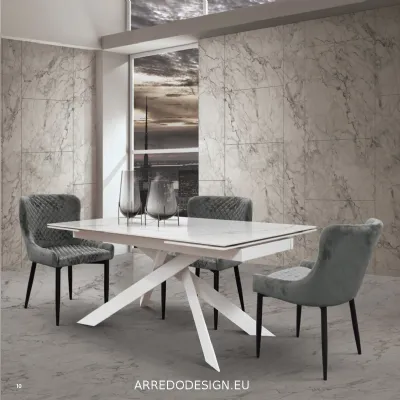 Tavolo in ceramica rettangolare Tempor 1758 Collezione esclusiva a prezzo scontato