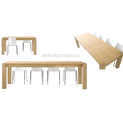 Tavolo rettangolare in legno Tempor 634 * di Collezione esclusiva in Offerta Outlet