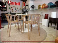 Tavolo quadrato in vetro Thierry bistrot di Kartell in Offerta Outlet
