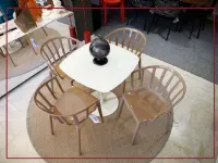 Tavolo quadrato in vetro Thierry bistrot di Kartell in Offerta Outlet