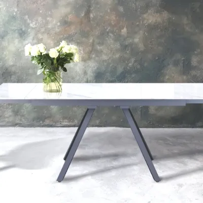 Tavolo Collezione esclusiva Thom white marble PREZZI OUTLET -30%