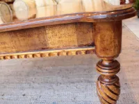 Tavolo Torciglione Vittorio grifoni in legno Fisso
