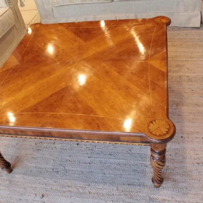 Tavolo quadrato in legno Torciglione di Vittorio grifoni in Offerta Outlet