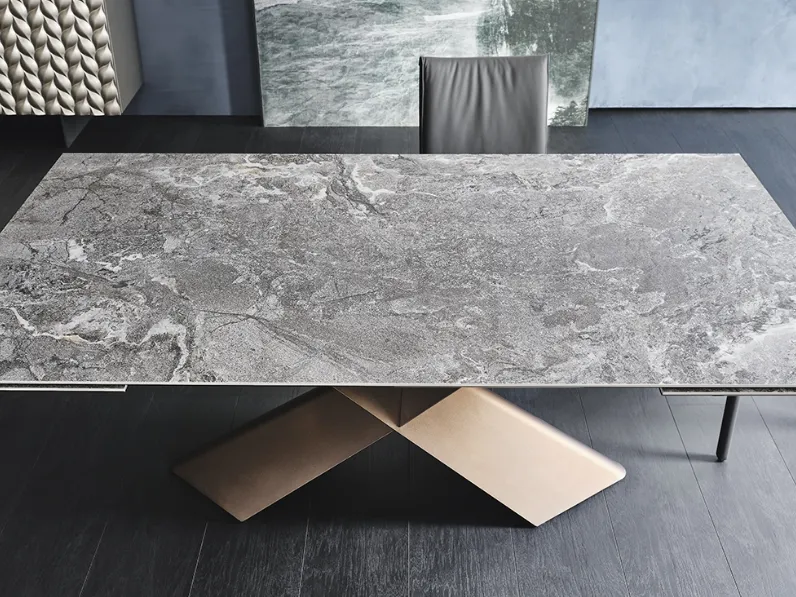 Tavolo Tyron Keramik Drive di Cattelan Italia in offerta outlet.