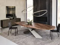Tavolo rettangolare in legno Tyron wood di Cattelan italia in Offerta Outlet