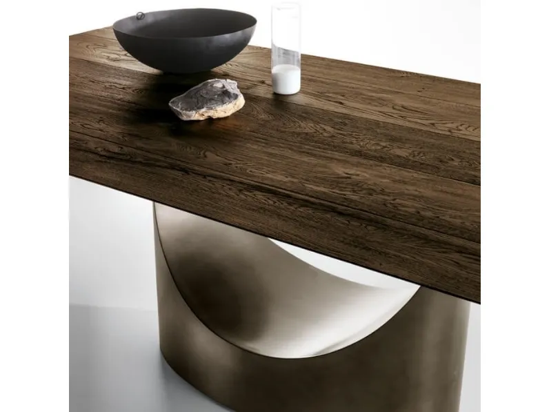 Tavolo rettangolare in vetro U table di Lago in Offerta Outlet