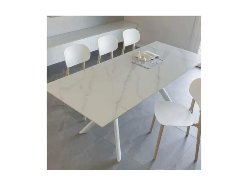 Tavolo in ceramica rettangolare Versus La seggiola a prezzo ribassato