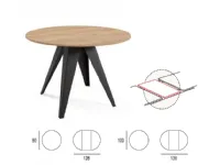 Tavolo rotondo in laminato Vicenza di Eurosedia in Offerta Outlet