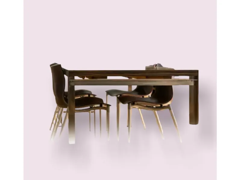 Tavolo quadrato in legno Tavolo estenso di emaf progetti per zanotta di Zanotta in Offerta Outlet 