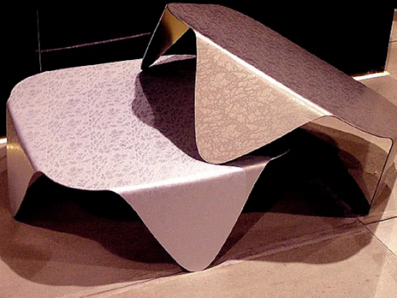 Ycami tavolino alluminio quadrato 