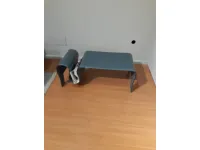 Tavolino La vetreria modello Tavolino cristallo grigio curvato in OFFERTA OUTLET