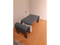 Tavolino La vetreria modello Tavolino cristallo grigio curvato in OFFERTA OUTLET