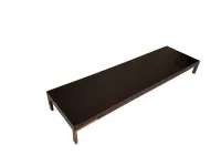 Tavolino Zanotta modello Tavolino romeo 50x180 nero di emaf progetti per zanotta in OFFERTA OUTLET