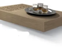 Tavolino modello Aida tavolino frassino intagliato di Collezione esclusiva a prezzo ribassato