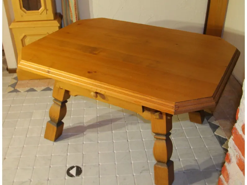 Tavolino Artigianale modello Rustico s091 in OFFERTA OUTLET