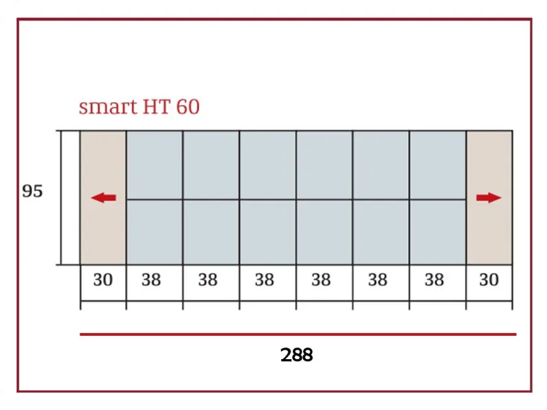 Tavolino Artigianmobili modello Smart ht 60 in OFFERTA OUTLET