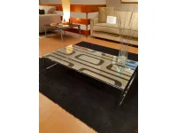 Tavolino Ciacci modello Tavolino vetro argentato in OFFERTA OUTLET