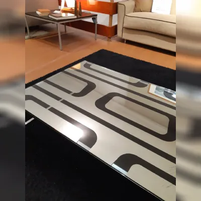 Tavolino design Tavolino vetro argentato di Ciacci a prezzo ribassato