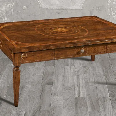 Tavolino classico Tavolo da the intarsiato di Artigiani veneti a prezzo ribassato
