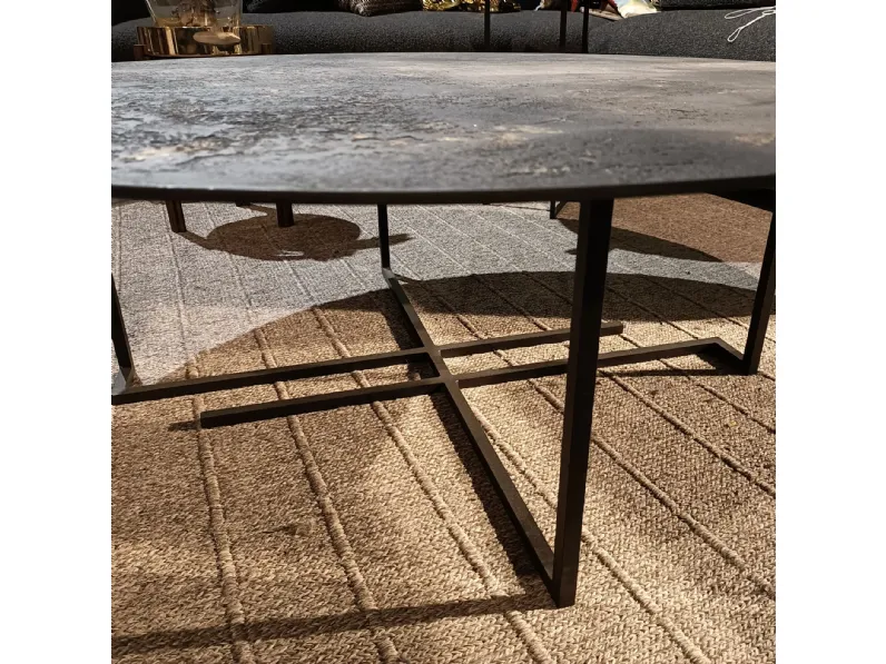 Tavolino Collezione esclusiva modello Urushi coffee table round in OFFERTA OUTLET