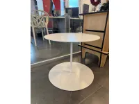 Tavolino Cappellini modello Gong bianco in OFFERTA OUTLET