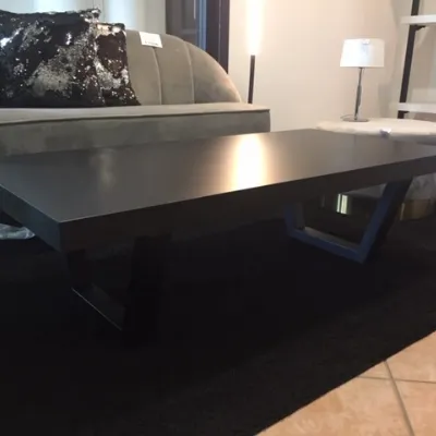 Tavolino design Laccato nero opaco di Giessegi a prezzo ribassato