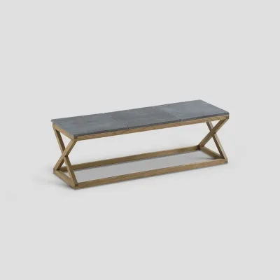 Tavolino design Legno e marmo di Dialma brown a prezzo ribassato