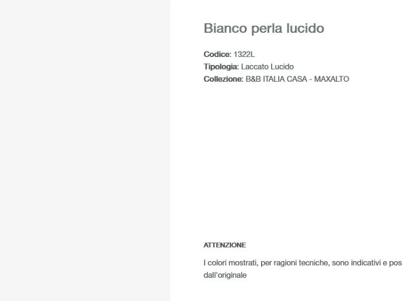 Tavolino design Planck tpl80 di B&b italia a prezzo ribassato