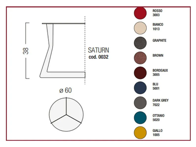 Tavolino design Saturn di Egoitaliano a prezzo scontato
