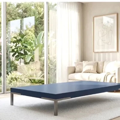 Tavolino design Tavolino romeo 154x92 blu zanotta di Zanotta a prezzo ribassato