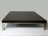 Prezzi ribassati per il tavolino design Tavolino romeo marrone 92x92x22 di emaf progetti per zanotta di Zanotta 