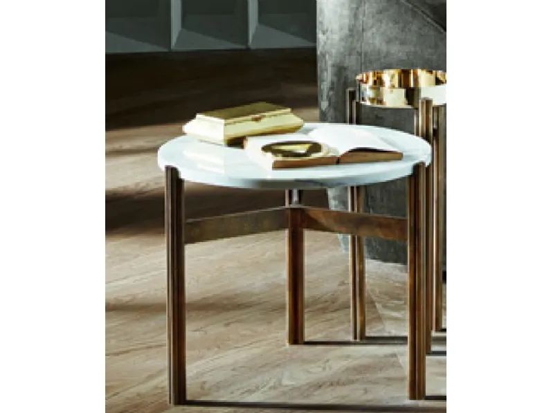 Tavolino design Twelve marmo di Gallotti & radice a prezzo ribassato