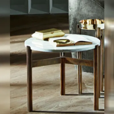 Tavolino design Twelve marmo di Gallotti & radice a prezzo ribassato