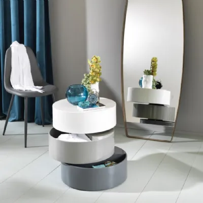 Tavolino design Twist 2  girevole di Stones a prezzo scontato