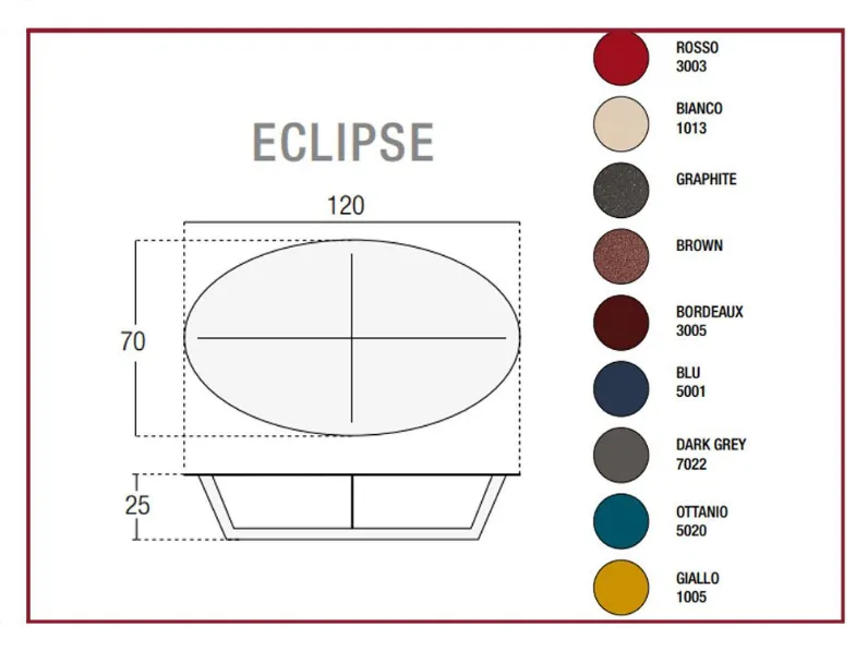 Tavolino Egoitaliano modello Eclipse in OFFERTA OUTLET