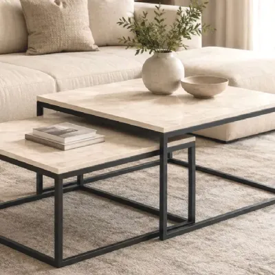 Tavolino Eurosedia modello Quadro  in OFFERTA OUTLET