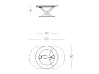 Tavolino in stile design modello Abra di Naos con sconti imperdibili