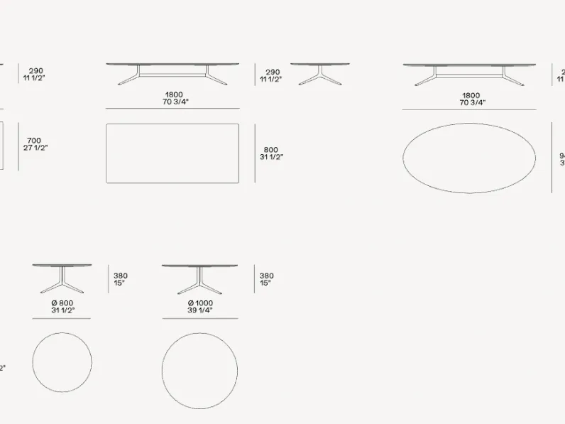Tavolino in stile design modello Mondrian di Poliform a prezzi imbattibili