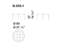 Tavolino in stile design modello D.555.1 di Molteni & c con sconti imperdibili 