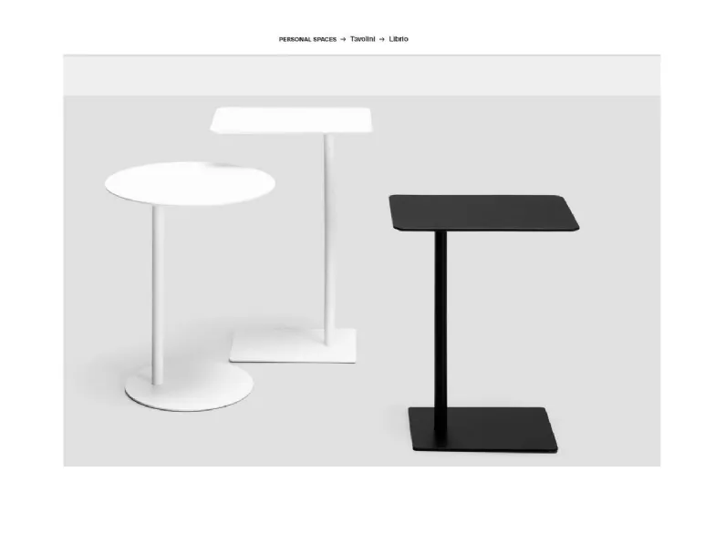 Prezzi ribassati per il tavolino design Librio tavolini asimmetrici di Md house