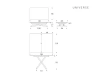 Tavolino moderno Universe di Altacom a prezzo ribassato